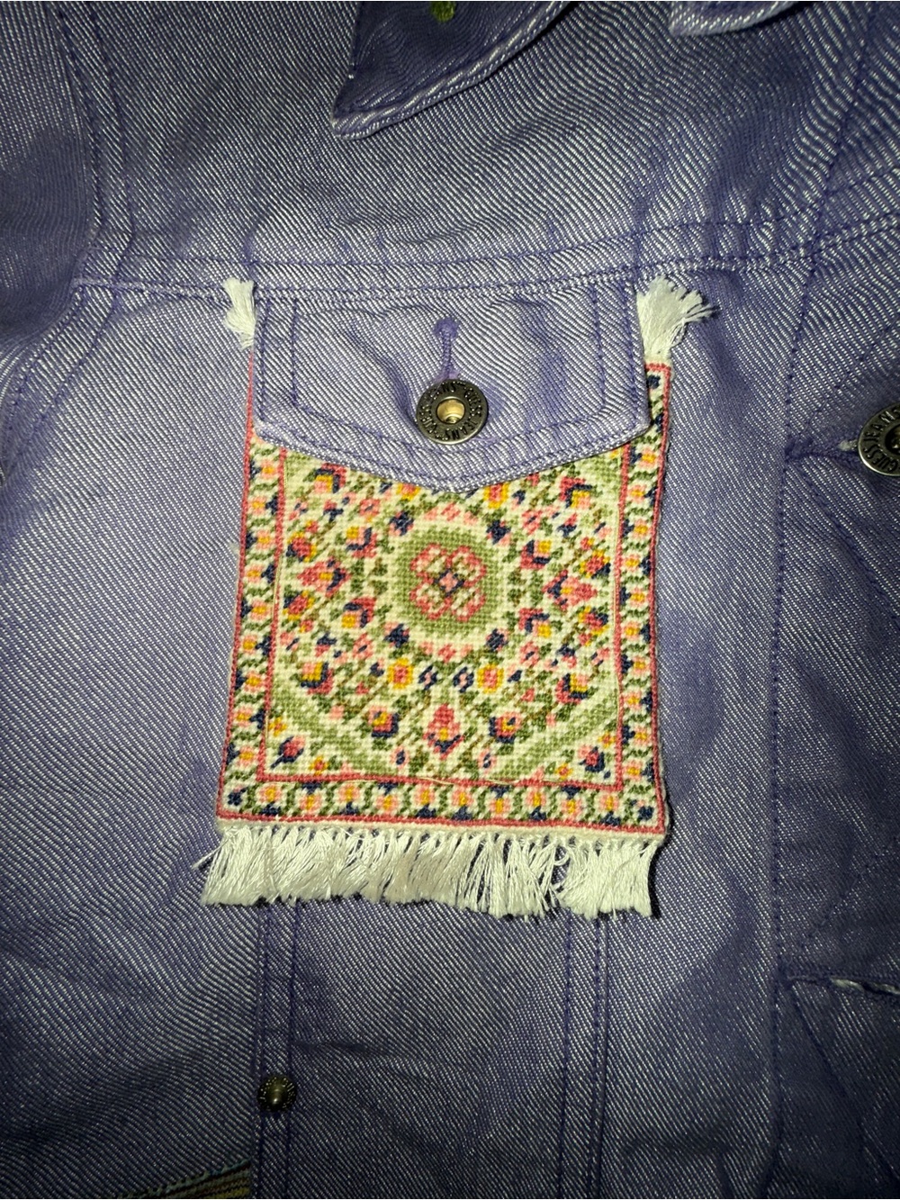 Guess USA Purple denim custom by Marion G Nuernberg - Picture 3 of 15